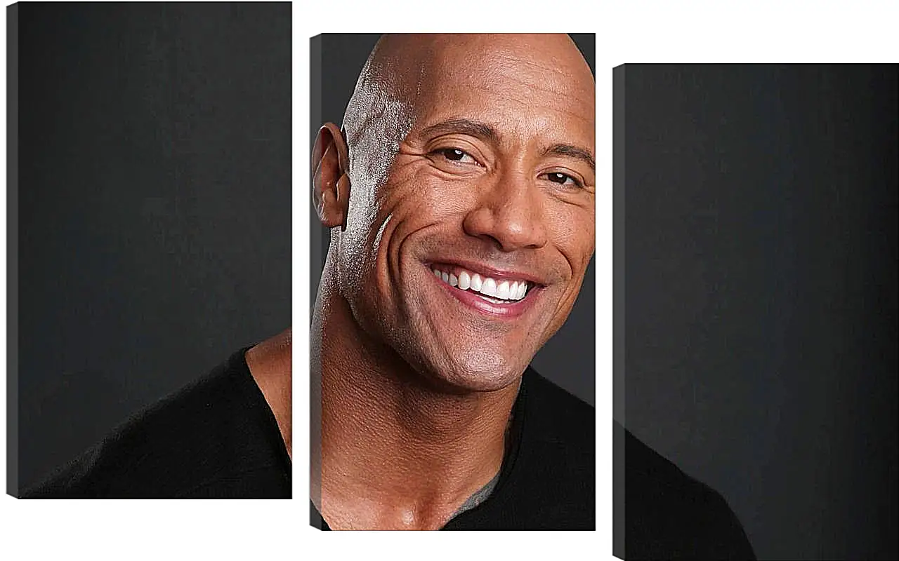 Модульная картина - Dwayne Douglas Johnson. Дуэйн Джонсон (Скала)