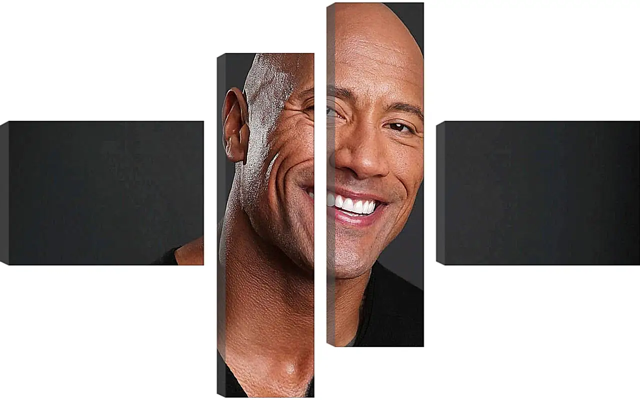 Модульная картина - Dwayne Douglas Johnson. Дуэйн Джонсон (Скала)