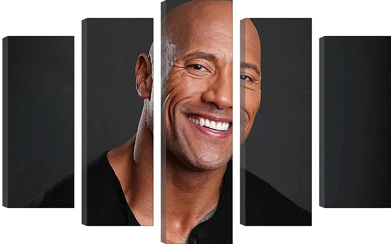 Модульная картина - Dwayne Douglas Johnson. Дуэйн Джонсон (Скала)