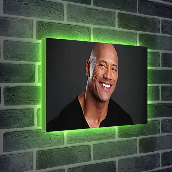 Лайтбокс световая панель - Dwayne Douglas Johnson. Дуэйн Джонсон (Скала)