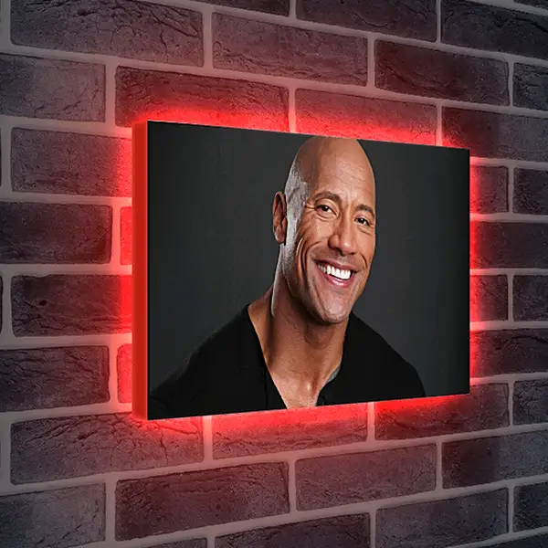 Лайтбокс световая панель - Dwayne Douglas Johnson. Дуэйн Джонсон (Скала)