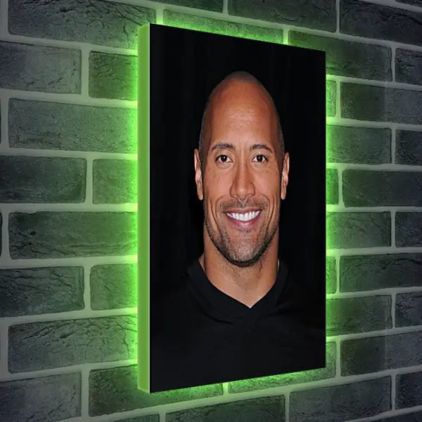 Лайтбокс световая панель - Dwayne Douglas Johnson. Дуэйн Джонсон (Скала)