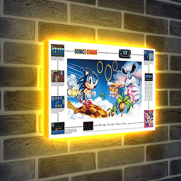 Лайтбокс световая панель - Sonic Chaos
