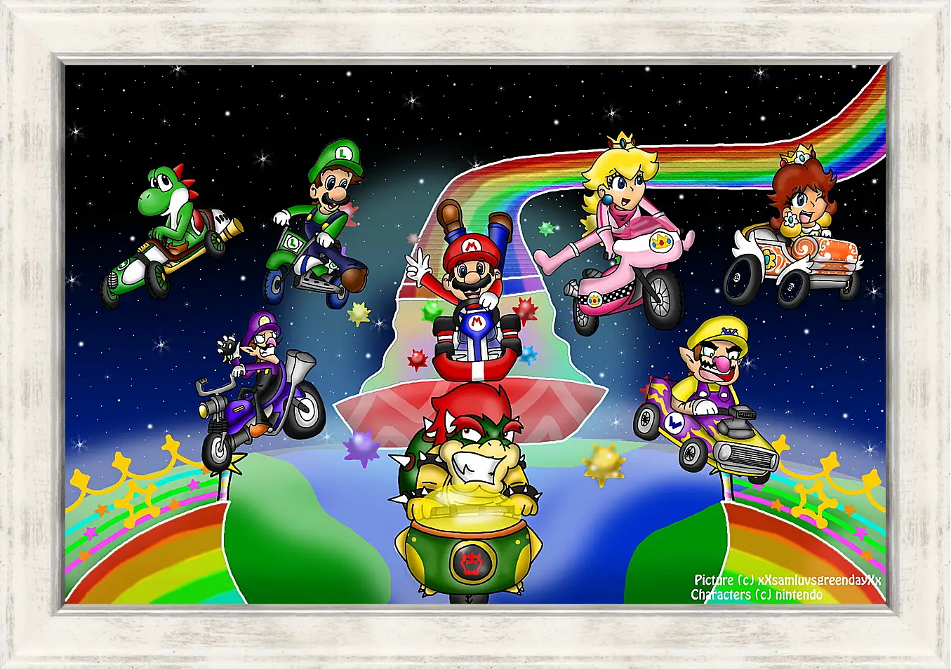 Картина в раме - Mario Kart Wii
