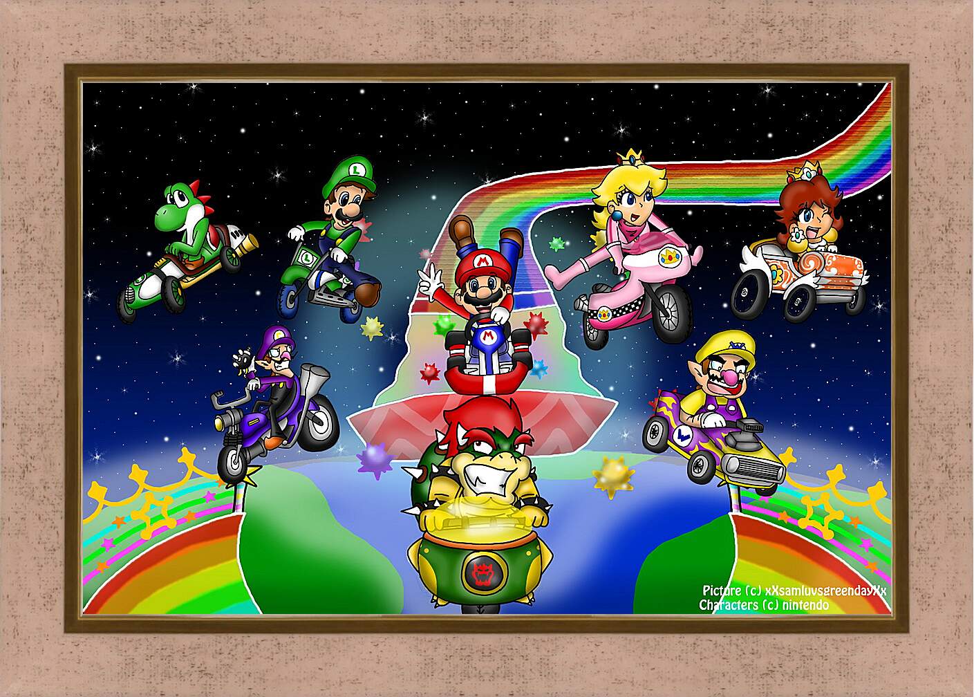 Картина в раме - Mario Kart Wii
