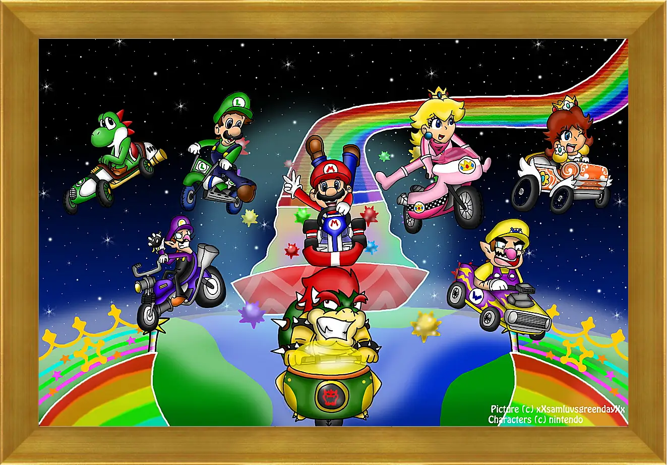 Картина в раме - Mario Kart Wii
