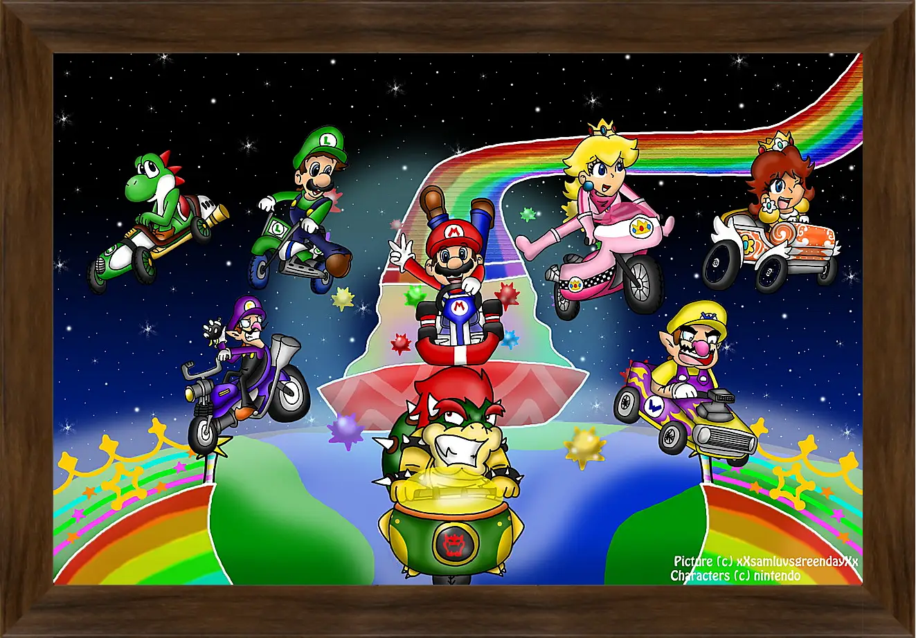 Картина в раме - Mario Kart Wii
