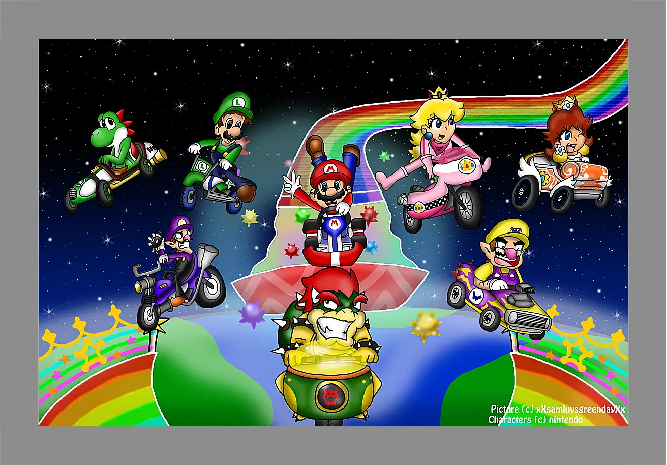 Картина в раме - Mario Kart Wii
