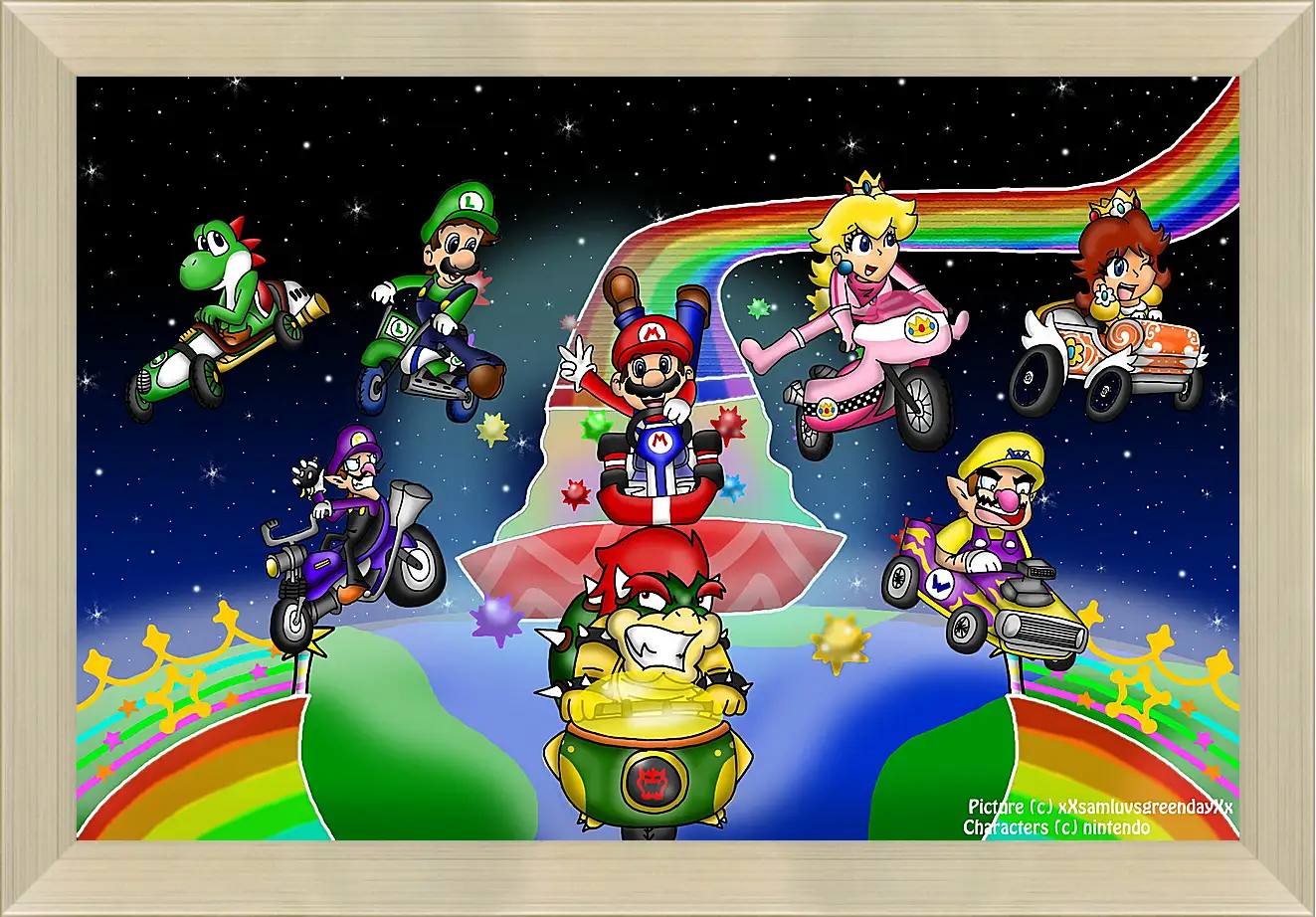 Картина в раме - Mario Kart Wii
