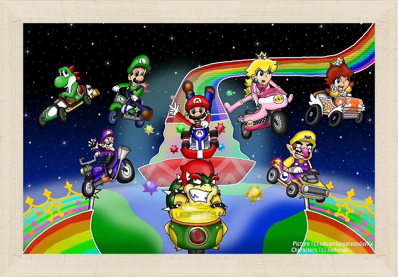 Картина в раме - Mario Kart Wii
