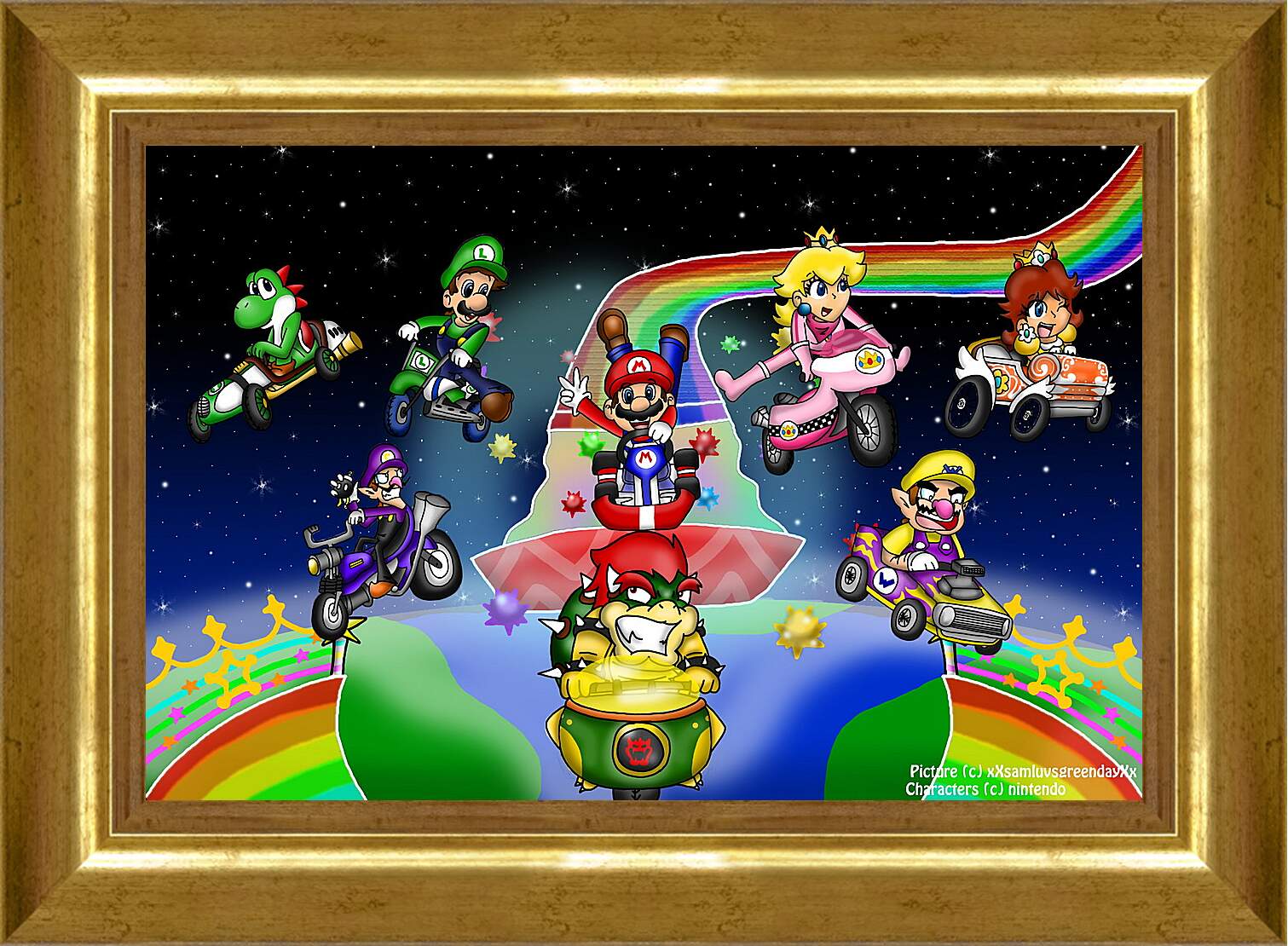 Картина в раме - Mario Kart Wii

