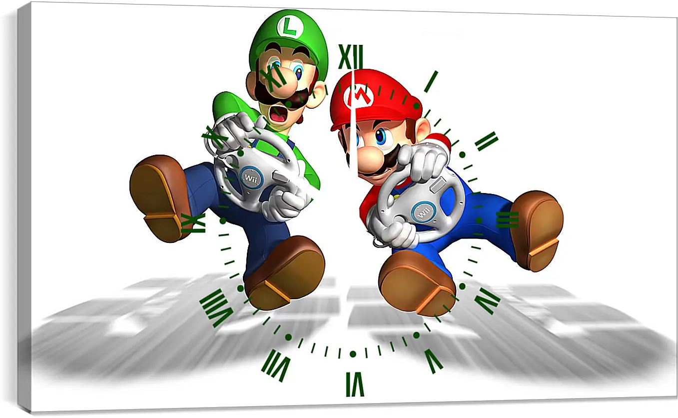 Часы картина - Mario Kart Wii
