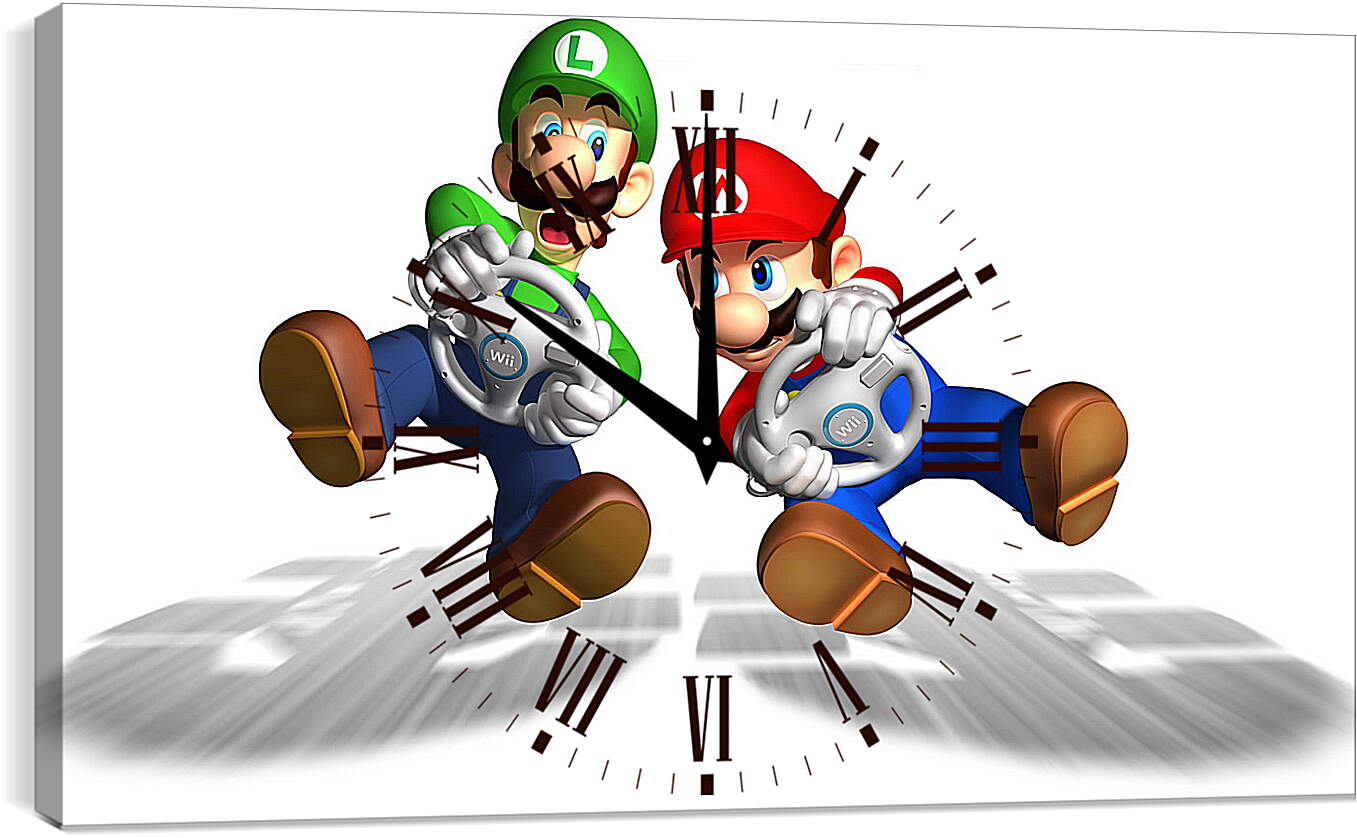 Часы картина - Mario Kart Wii
