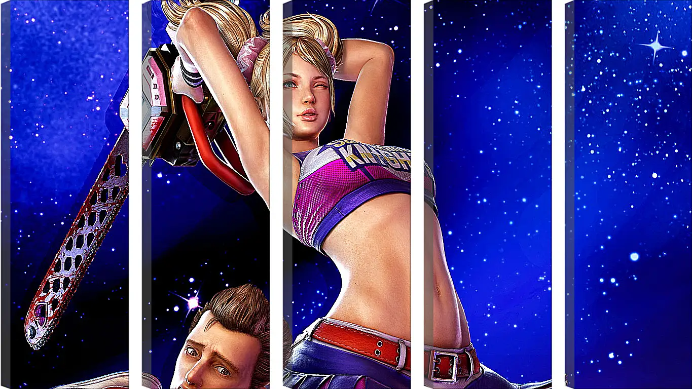 Модульная картина - Lollipop Chainsaw
