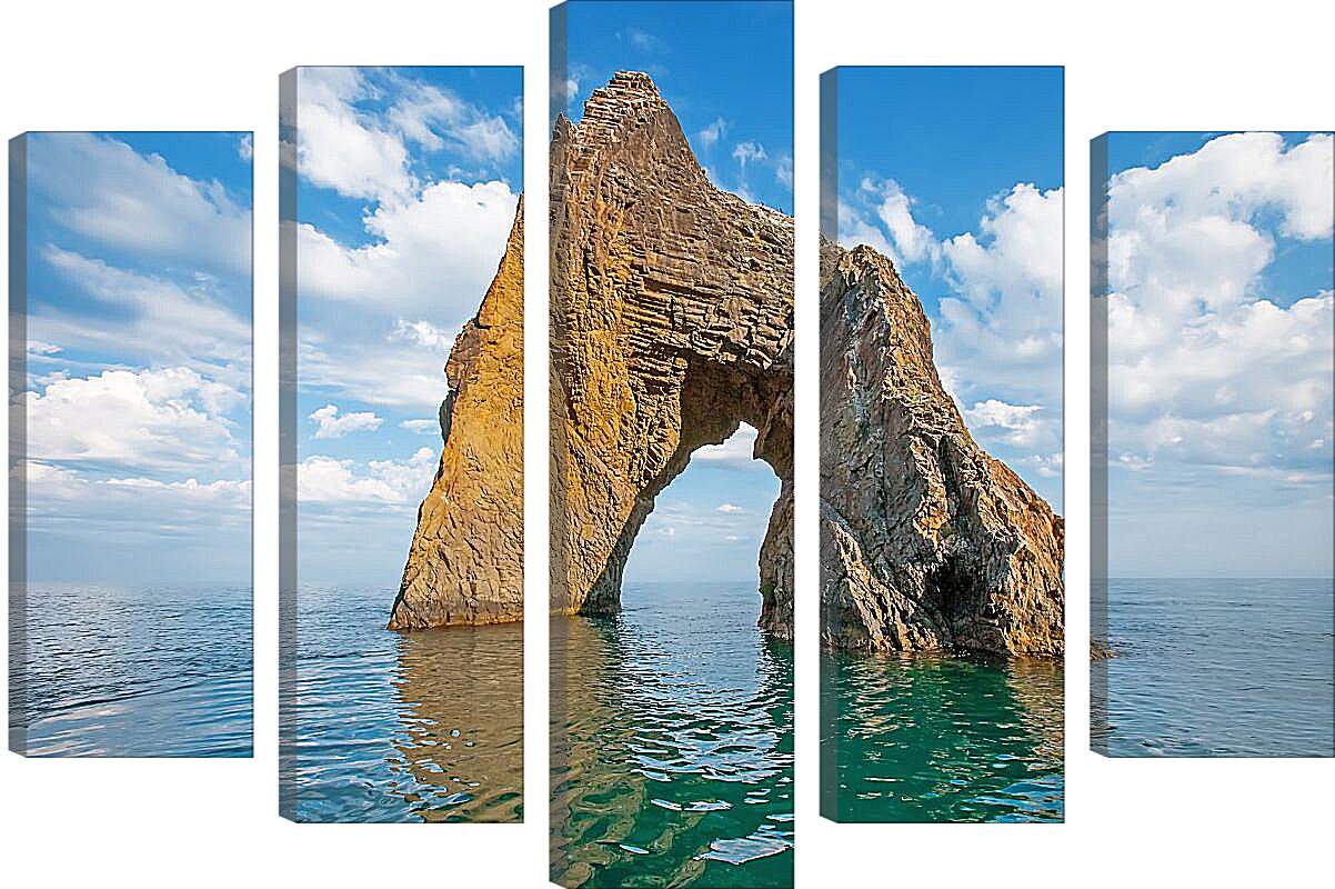 Модульная картина - Скала Золотые Ворота. Крым