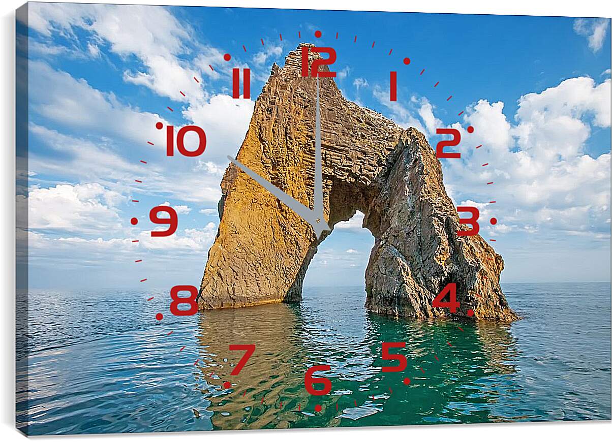 Часы картина - Скала Золотые Ворота. Крым