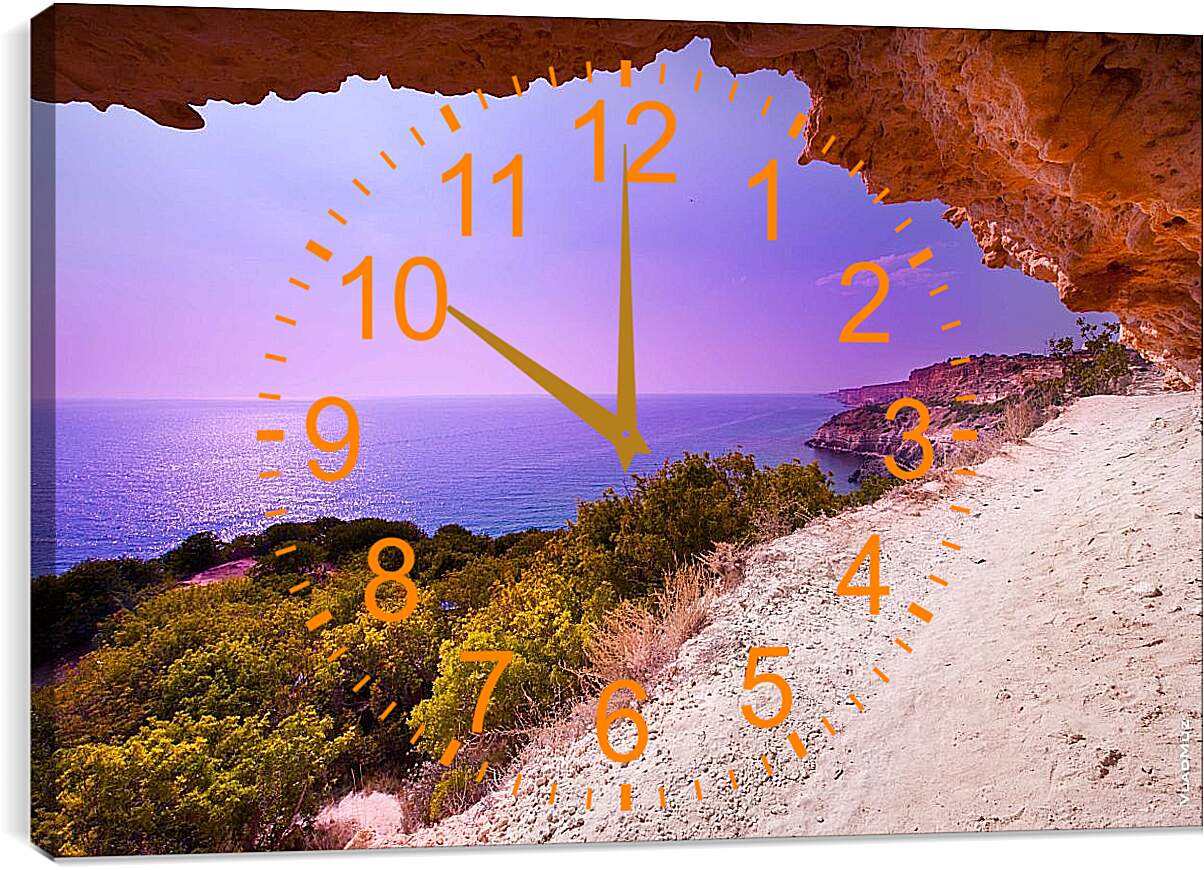 Часы картина - Крымские пейзажи. Крым