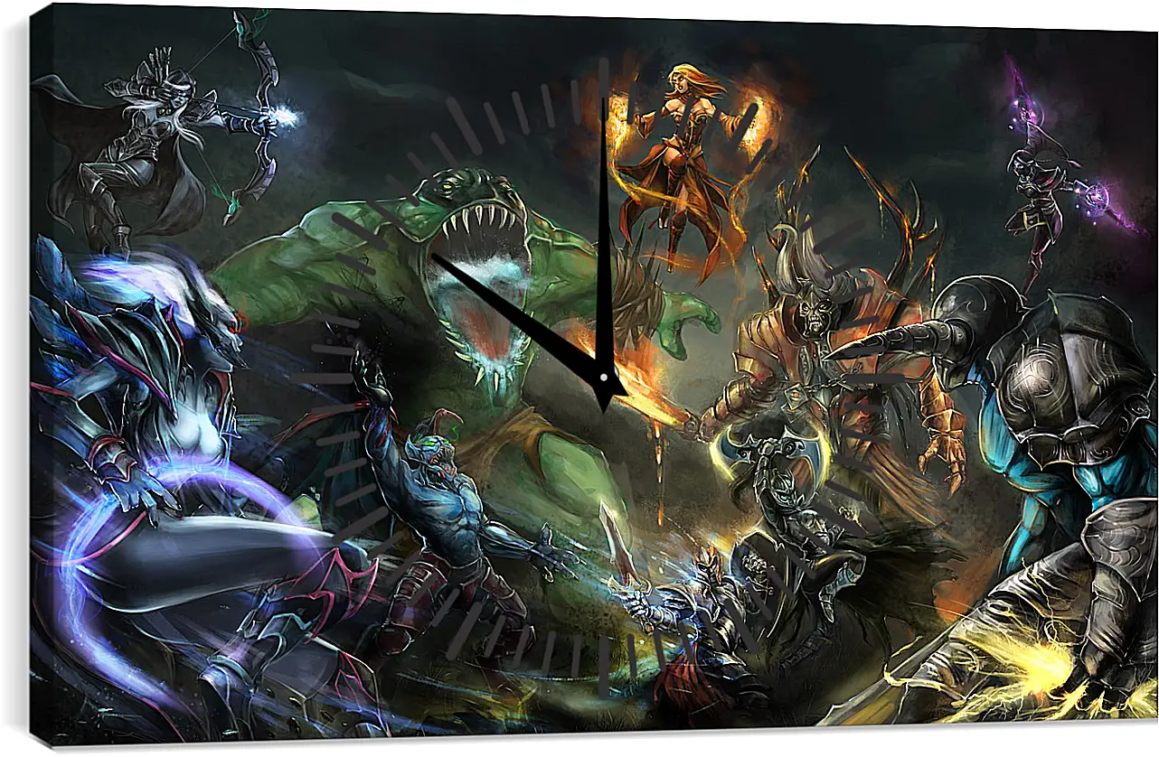 Часы картина - DotA 2