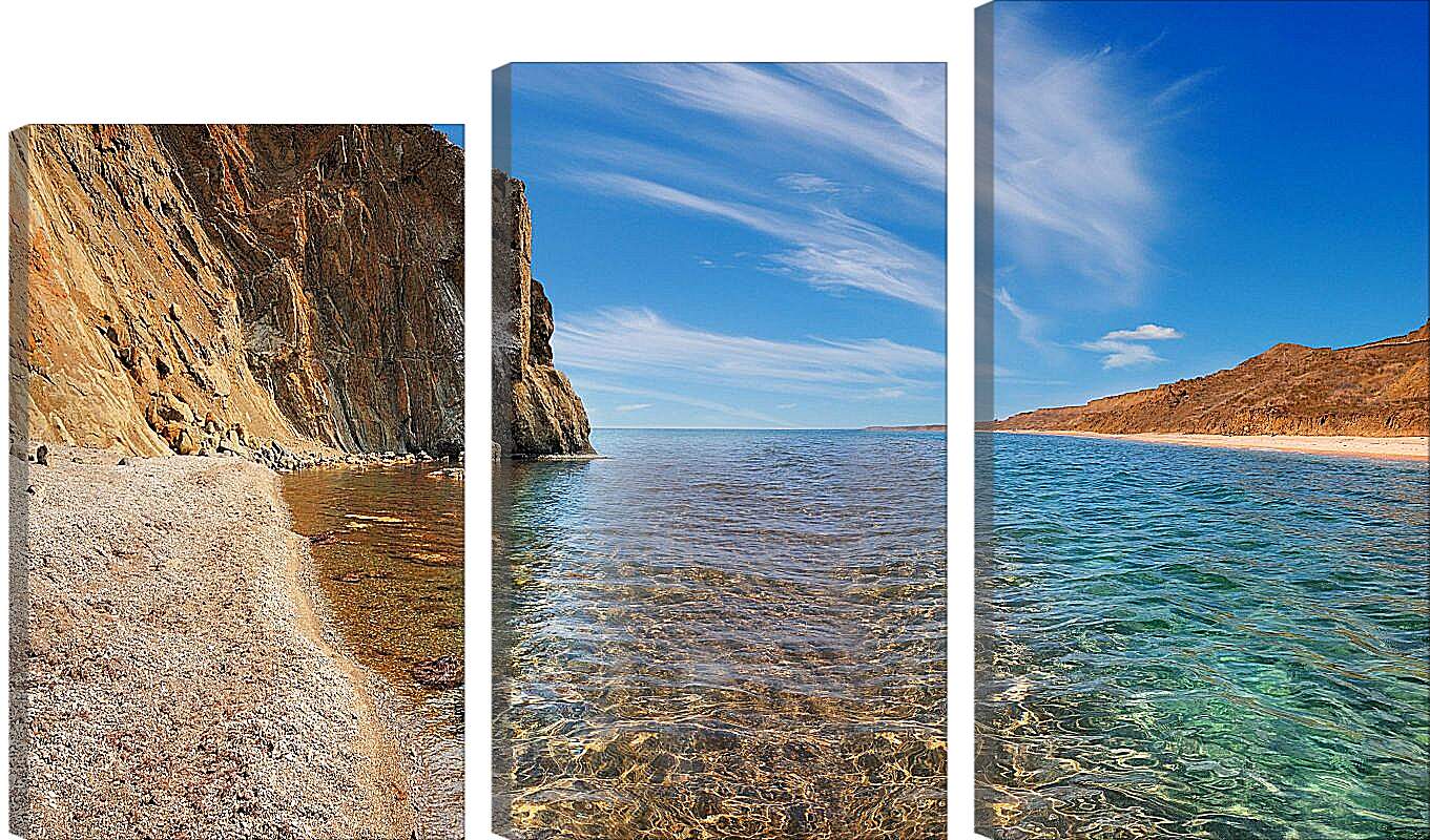 Модульная картина - Мыс песчаный. Крым