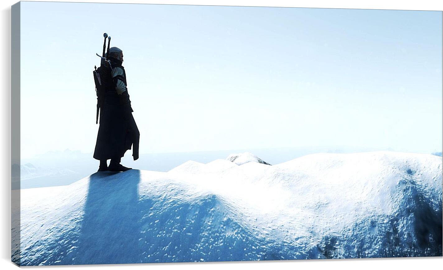 Постер и плакат - The Witcher 3 (Ведьмак), Геральт на снежной вершине