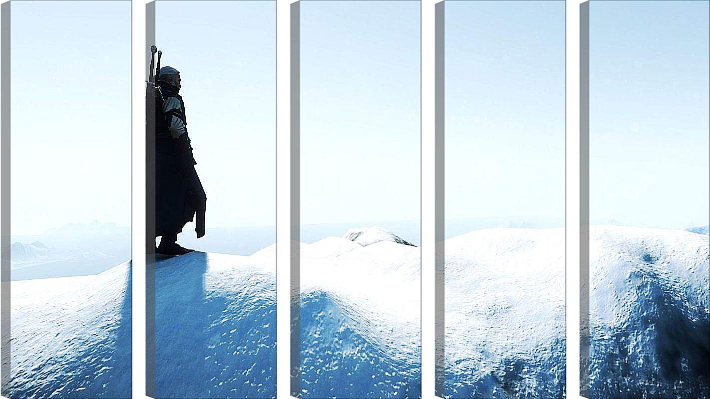 Модульная картина - The Witcher 3 (Ведьмак), Геральт на снежной вершине