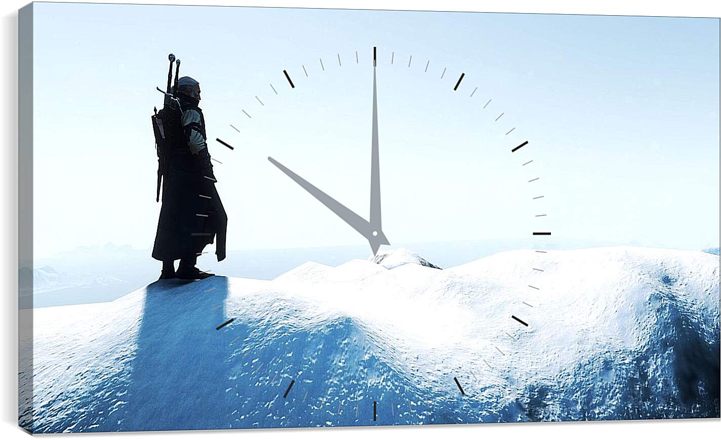 Часы картина - The Witcher 3 (Ведьмак), Геральт на снежной вершине