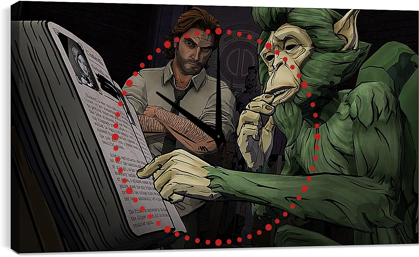 Часы картина - Wolf Among Us
