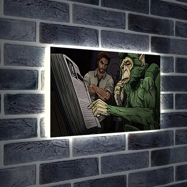 Лайтбокс световая панель - Wolf Among Us
