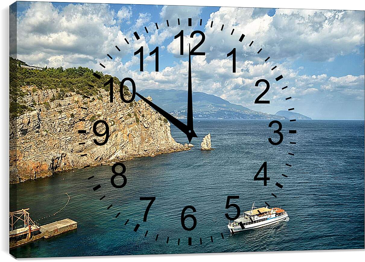 Часы картина - Мыс Иоанна. Ялта. Крым