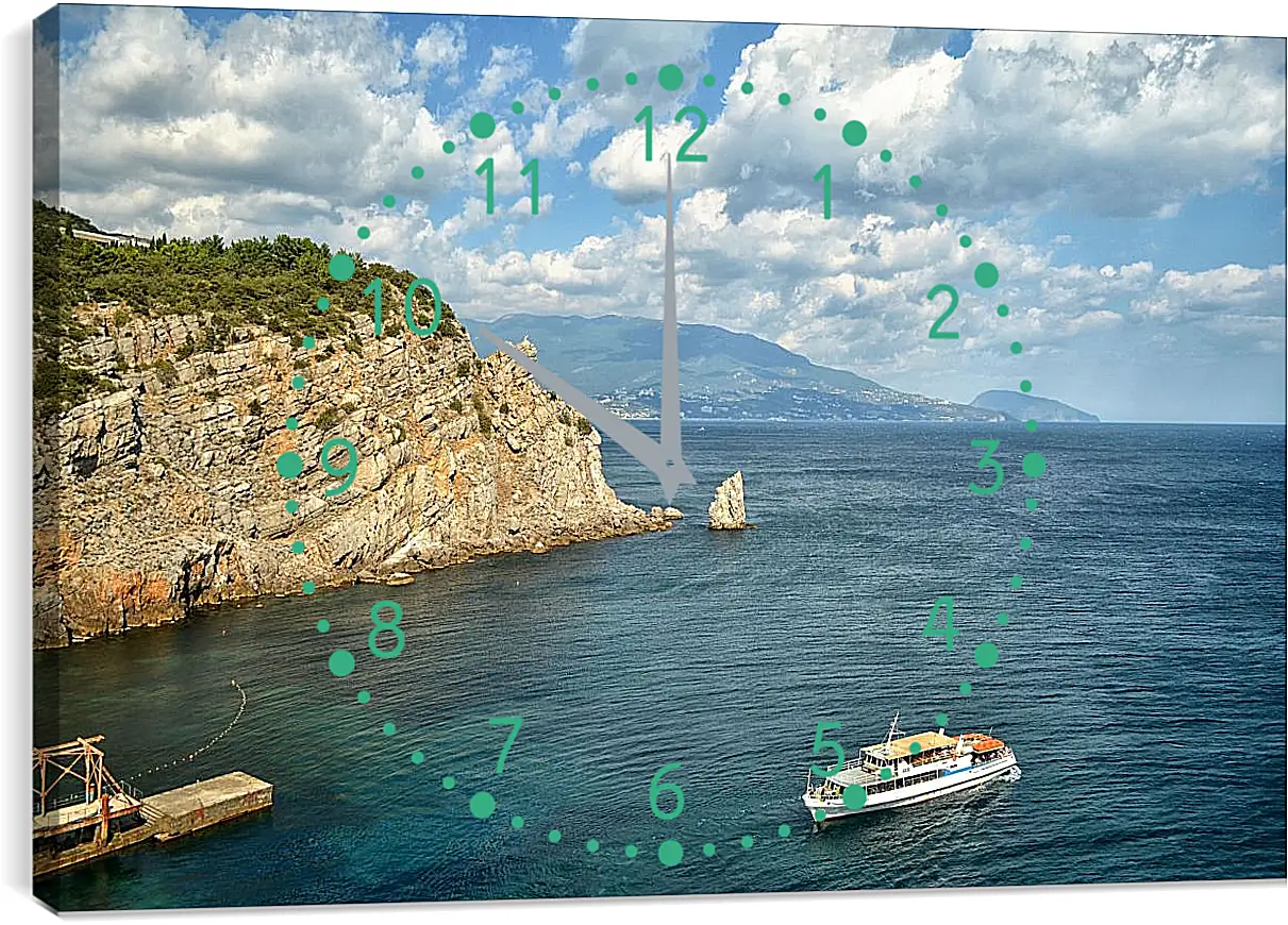 Часы картина - Мыс Иоанна. Ялта. Крым