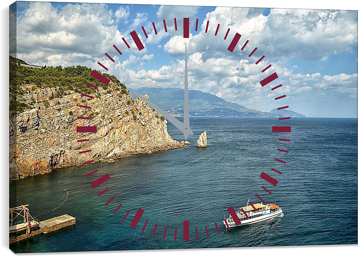 Часы картина - Мыс Иоанна. Ялта. Крым