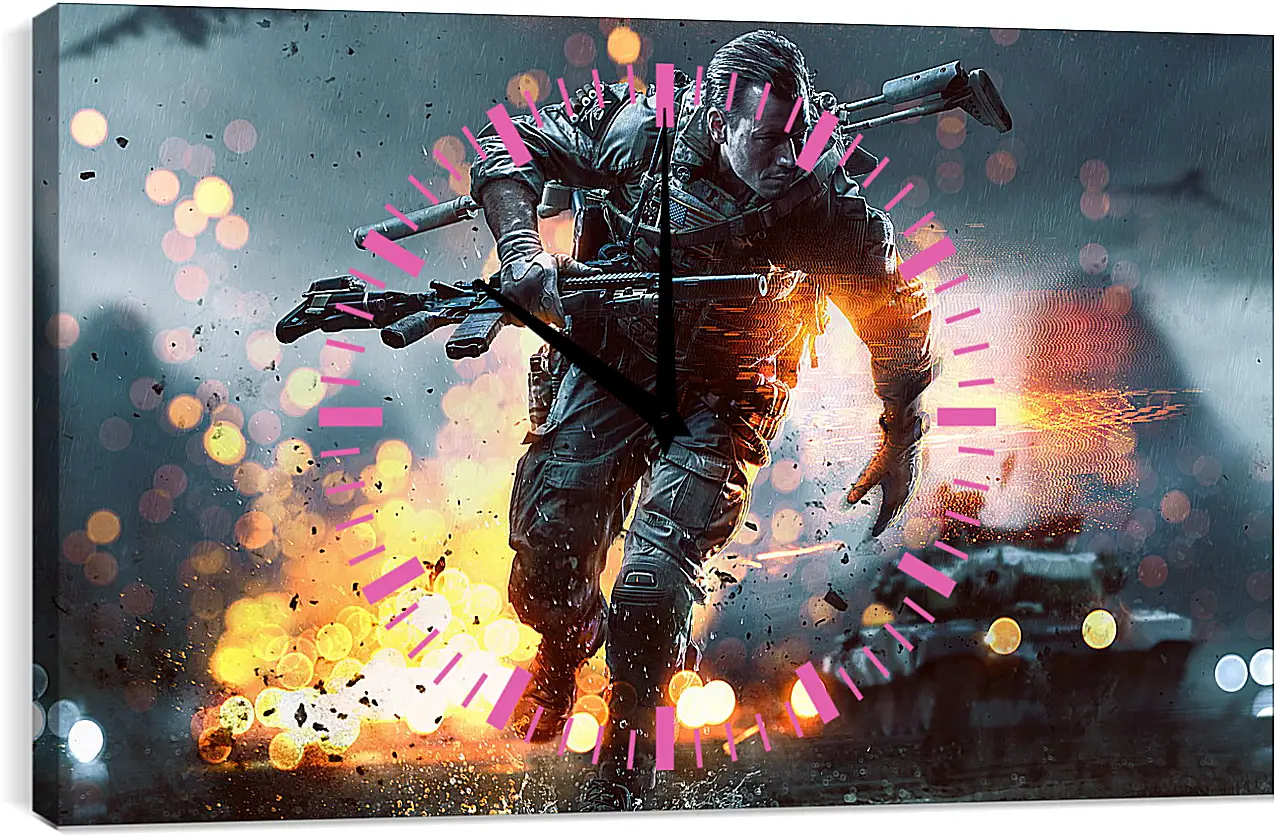 Часы картина - Battlefield 4