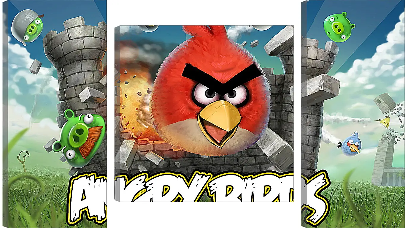 Модульная картина - Angry Birds
