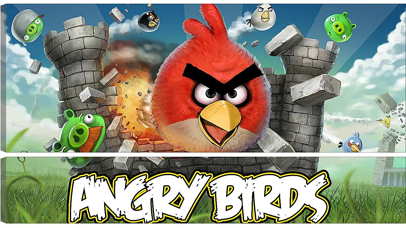 Модульная картина - Angry Birds
