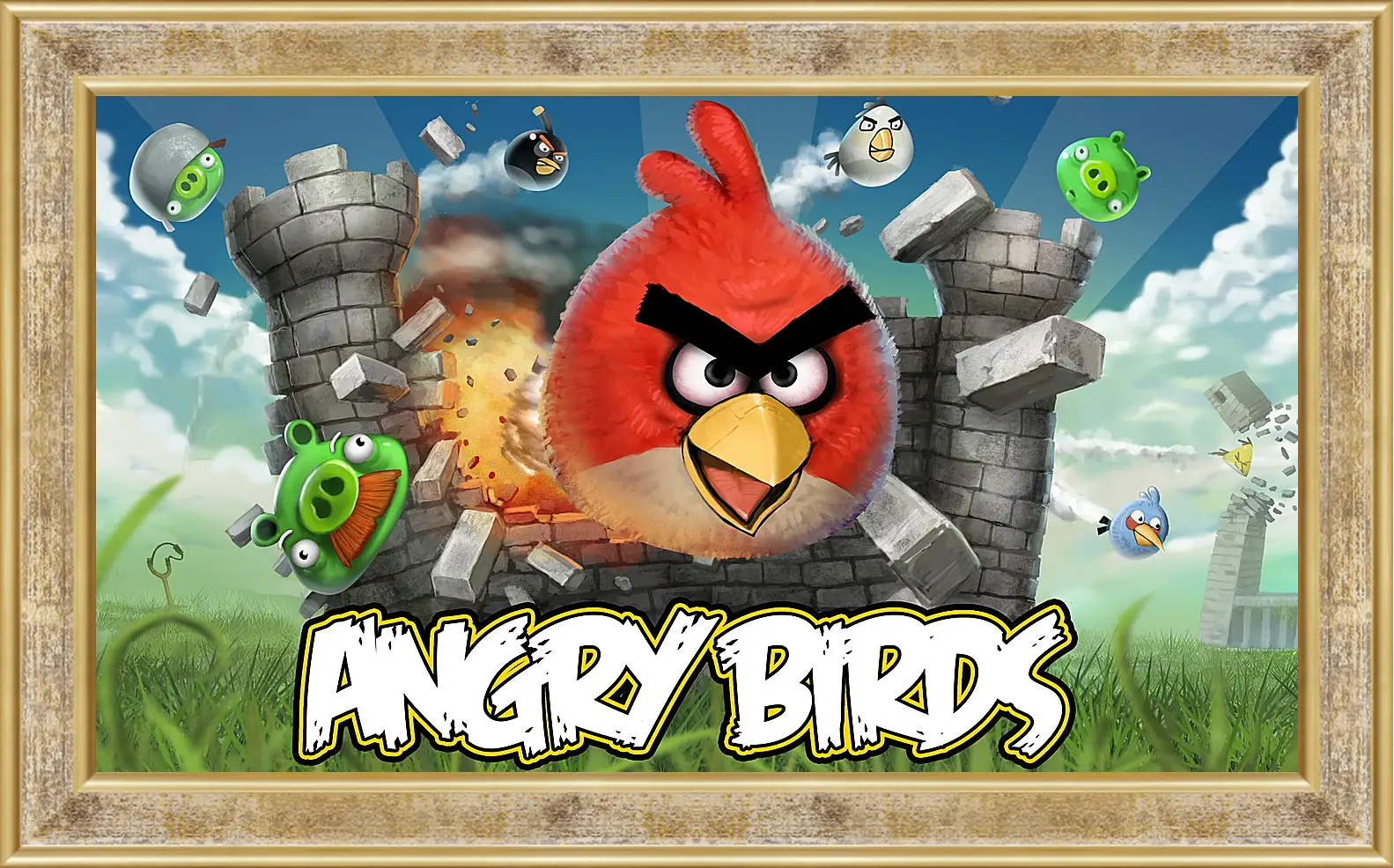 Картина в раме - Angry Birds
