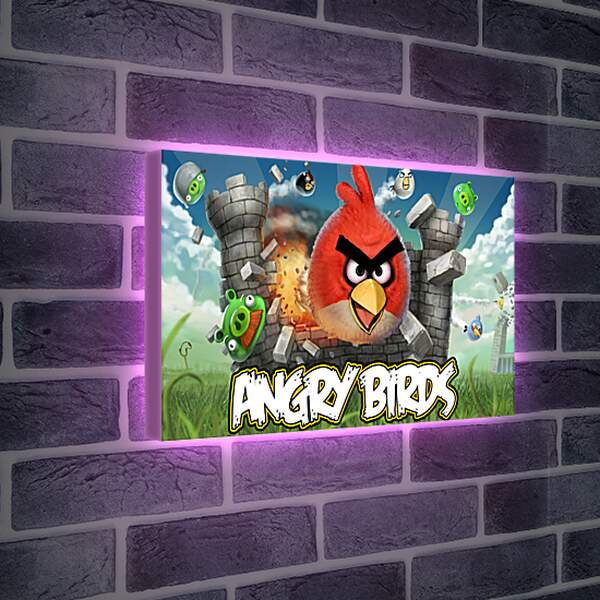 Лайтбокс световая панель - Angry Birds
