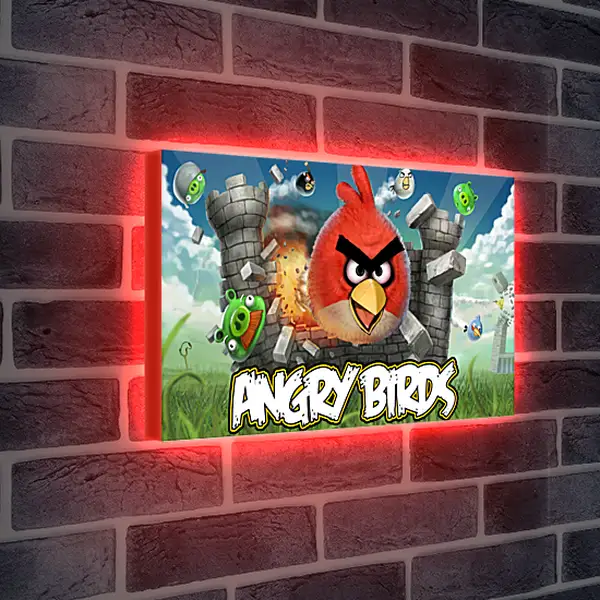 Лайтбокс световая панель - Angry Birds
