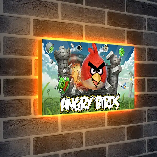 Лайтбокс световая панель - Angry Birds
