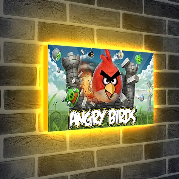 Лайтбокс световая панель - Angry Birds
