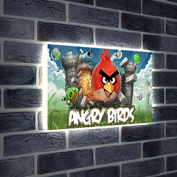 Лайтбокс световая панель - Angry Birds
