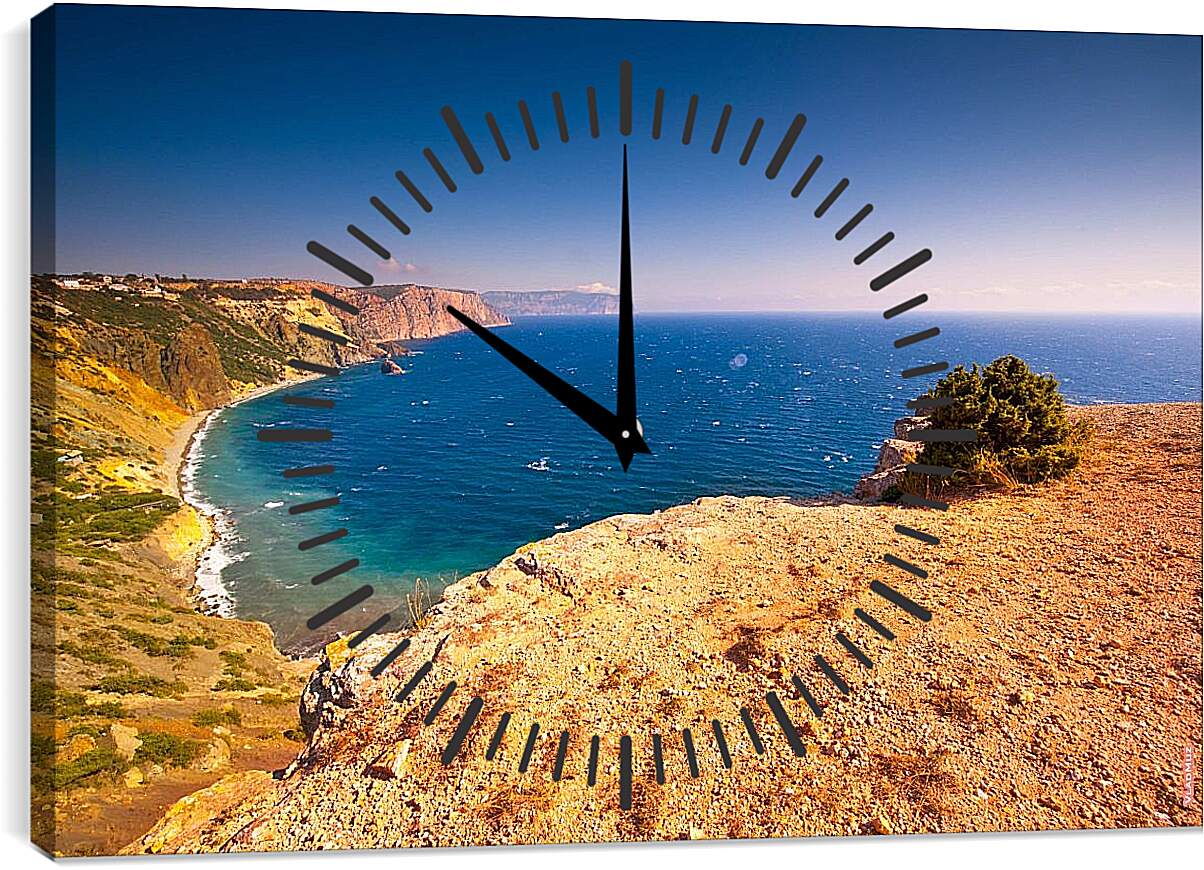 Часы картина - Мыс Фиолент. Крым