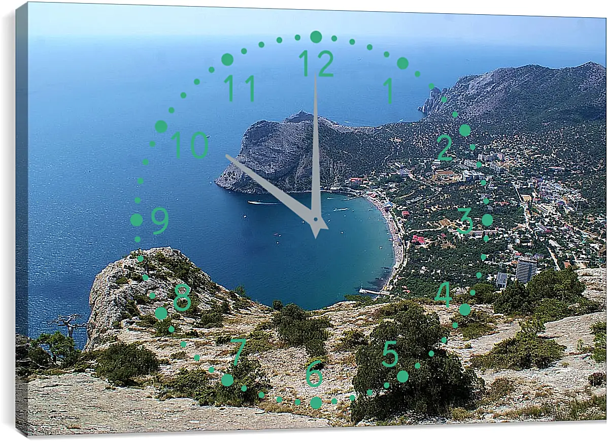 Часы картина - Южный берег. Крым