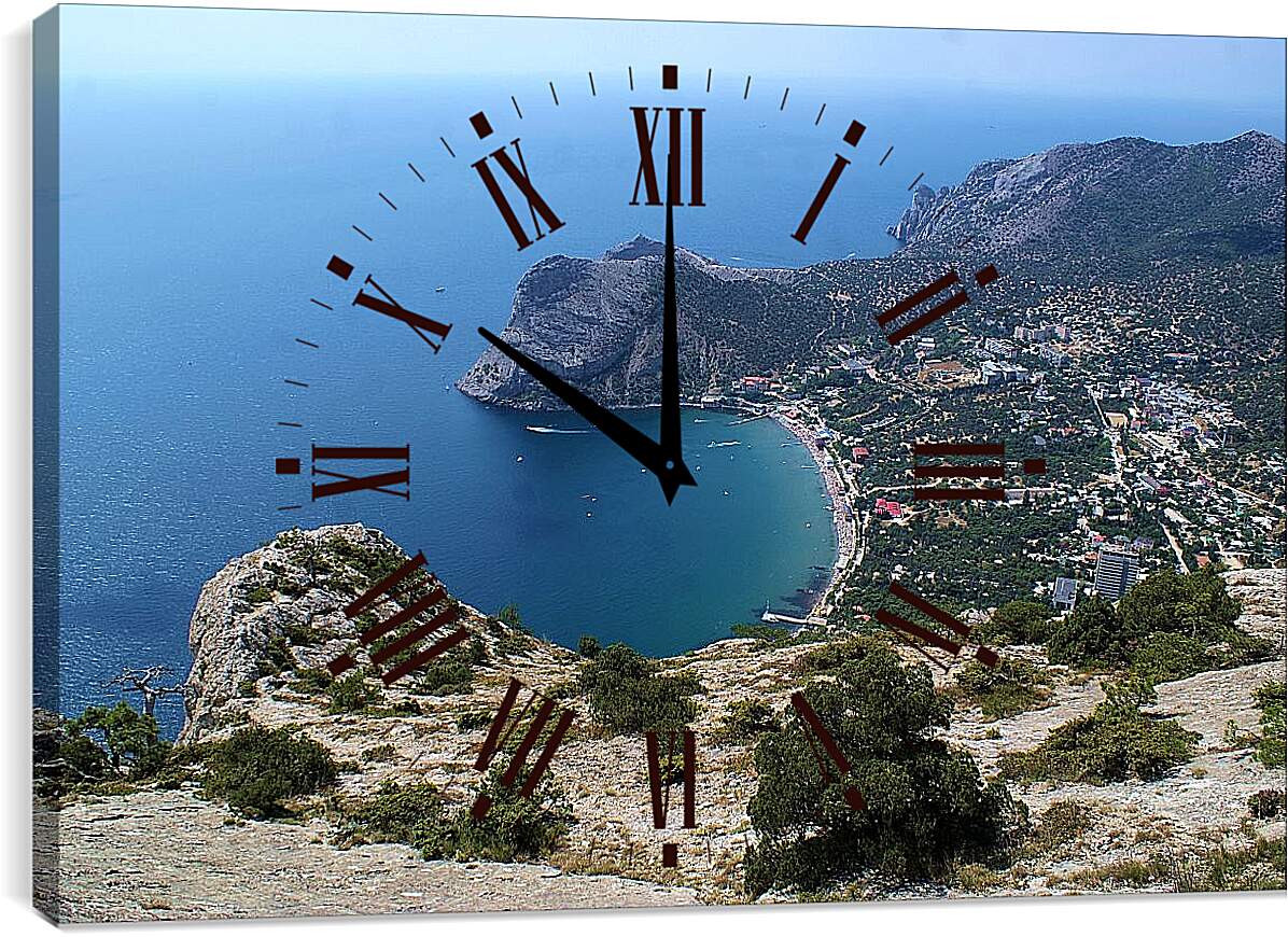 Часы картина - Южный берег. Крым
