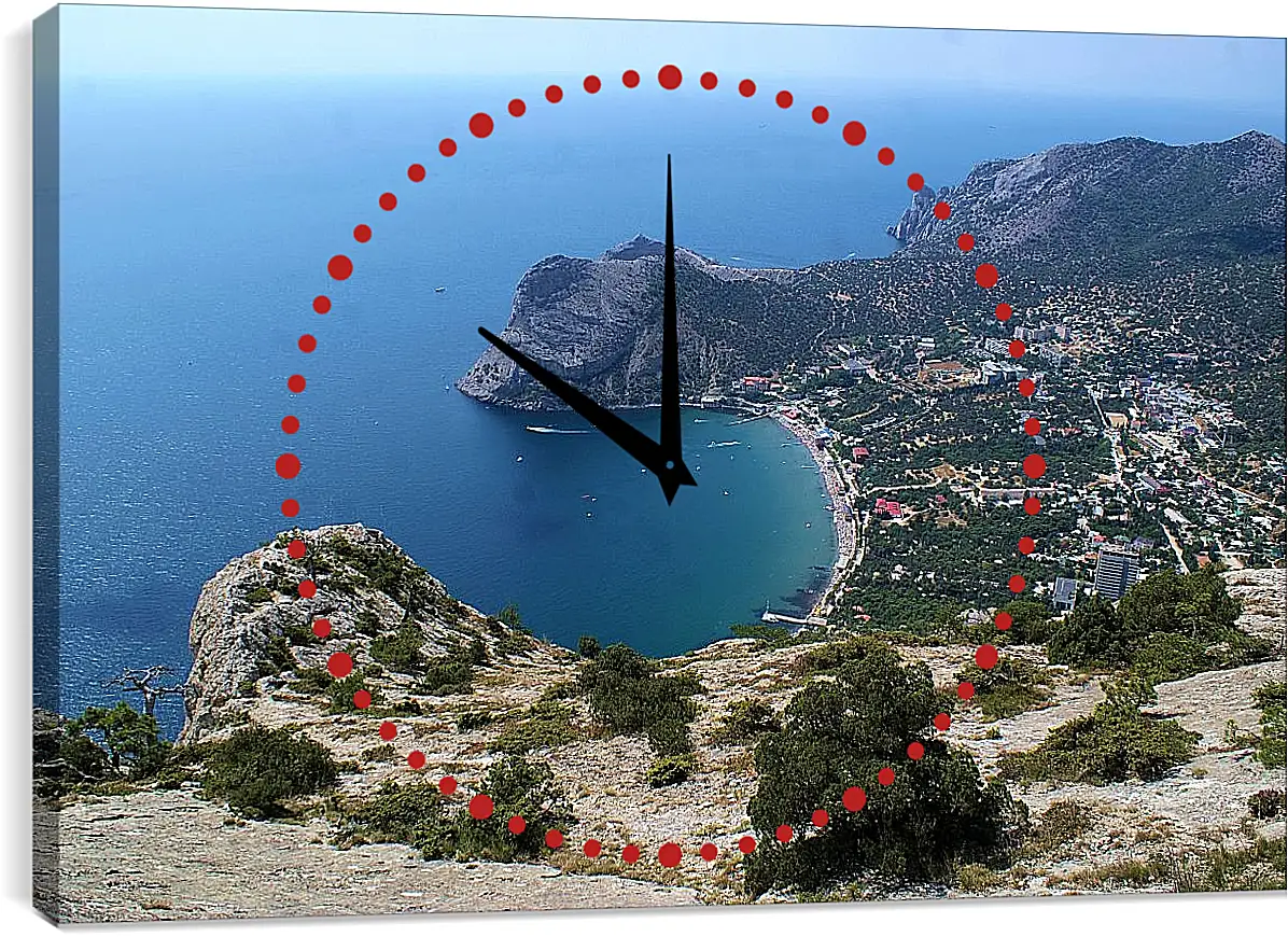 Часы картина - Южный берег. Крым