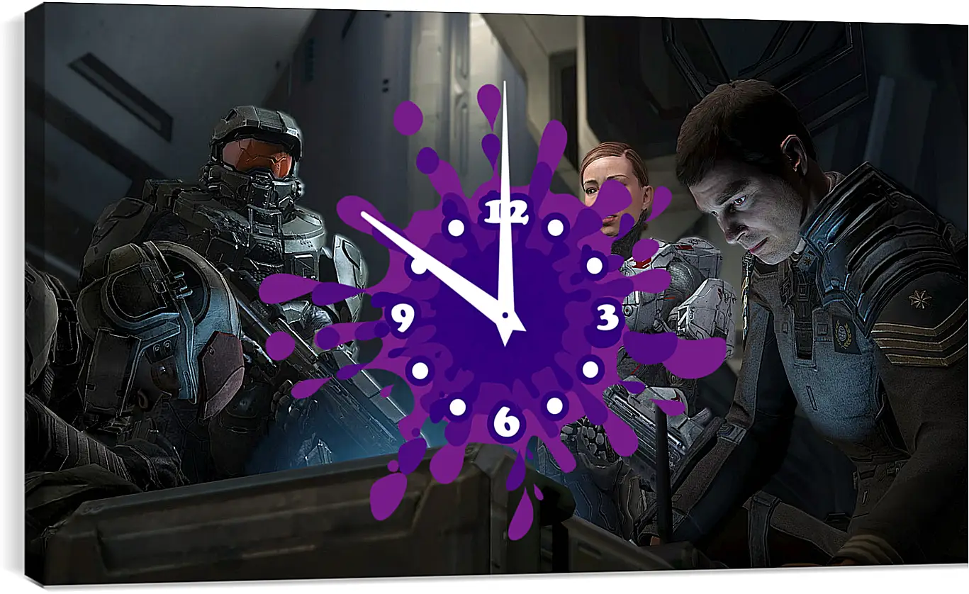 Часы картина - Halo 4