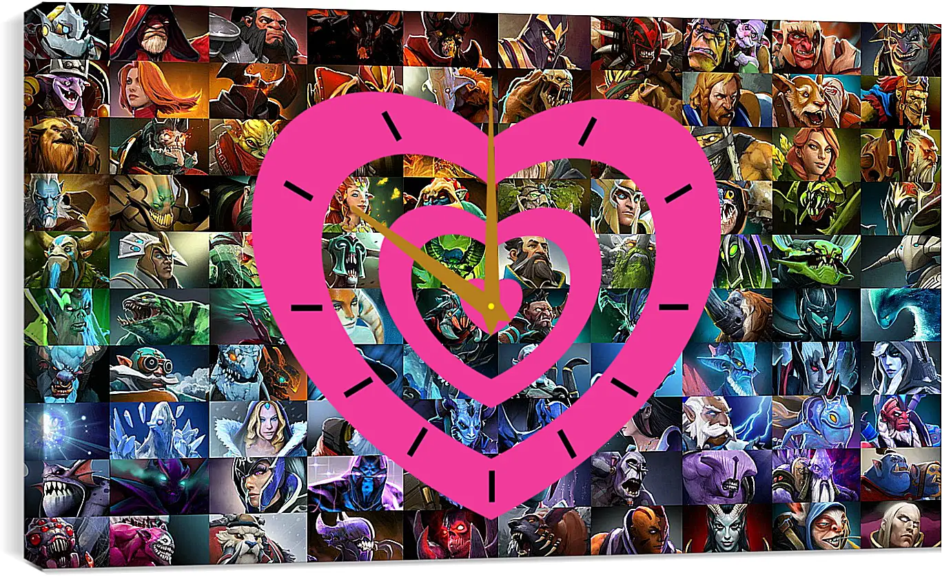 Часы картина - DotA 2