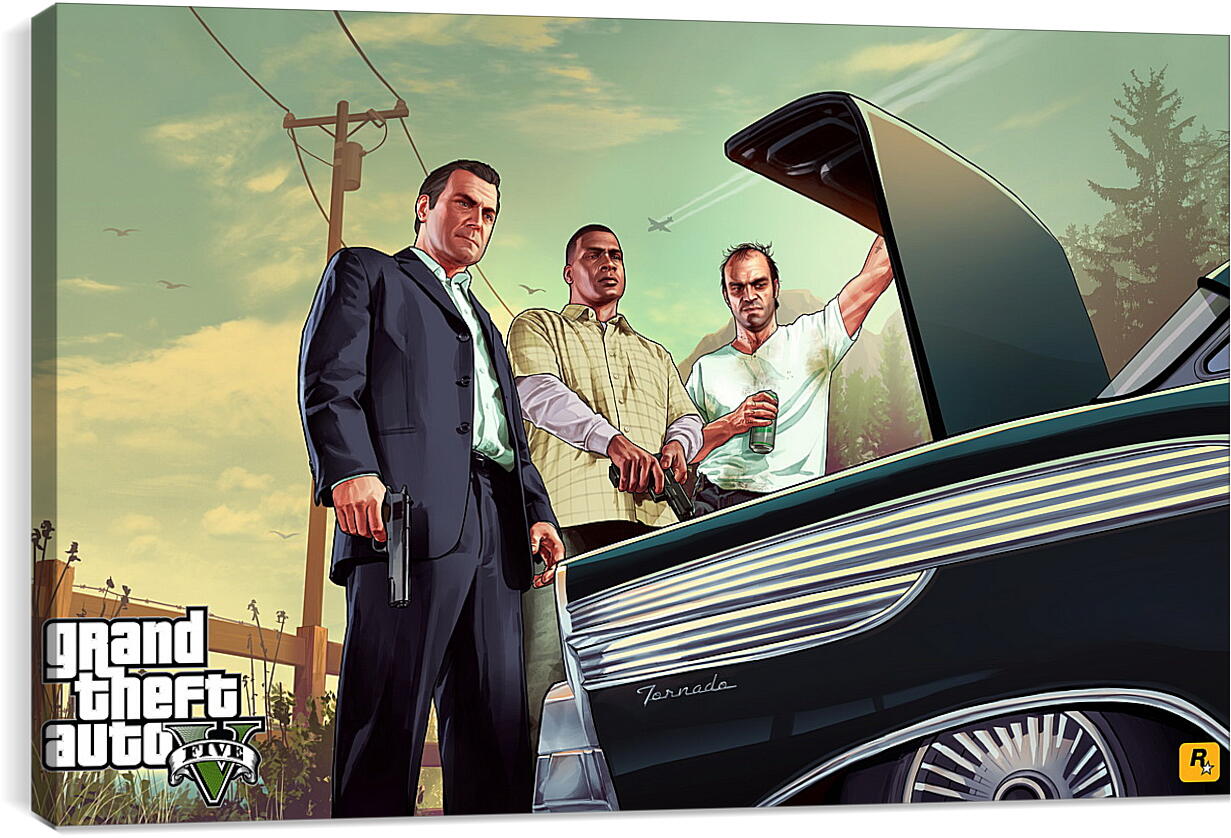 Постер и плакат - Grand Theft Auto V
