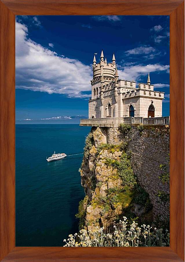 Картина в раме - Ласточкино гнездо. Крым