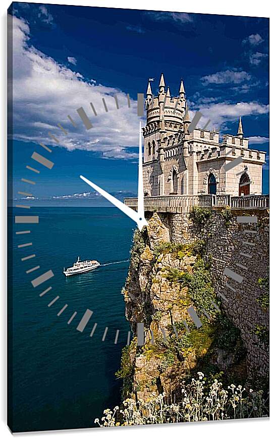 Часы картина - Ласточкино гнездо. Крым