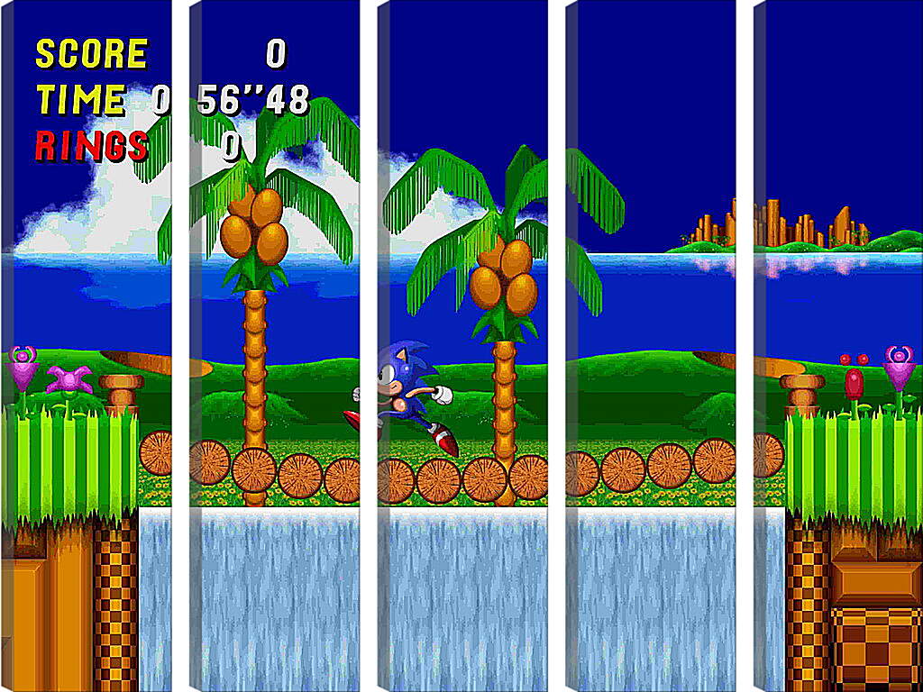 Модульная картина - Sonic The Hedgehog 2
